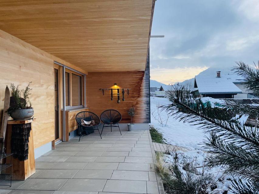 Zu Gast Bei Den Hagspiels Apartman Hittisau Kültér fotó